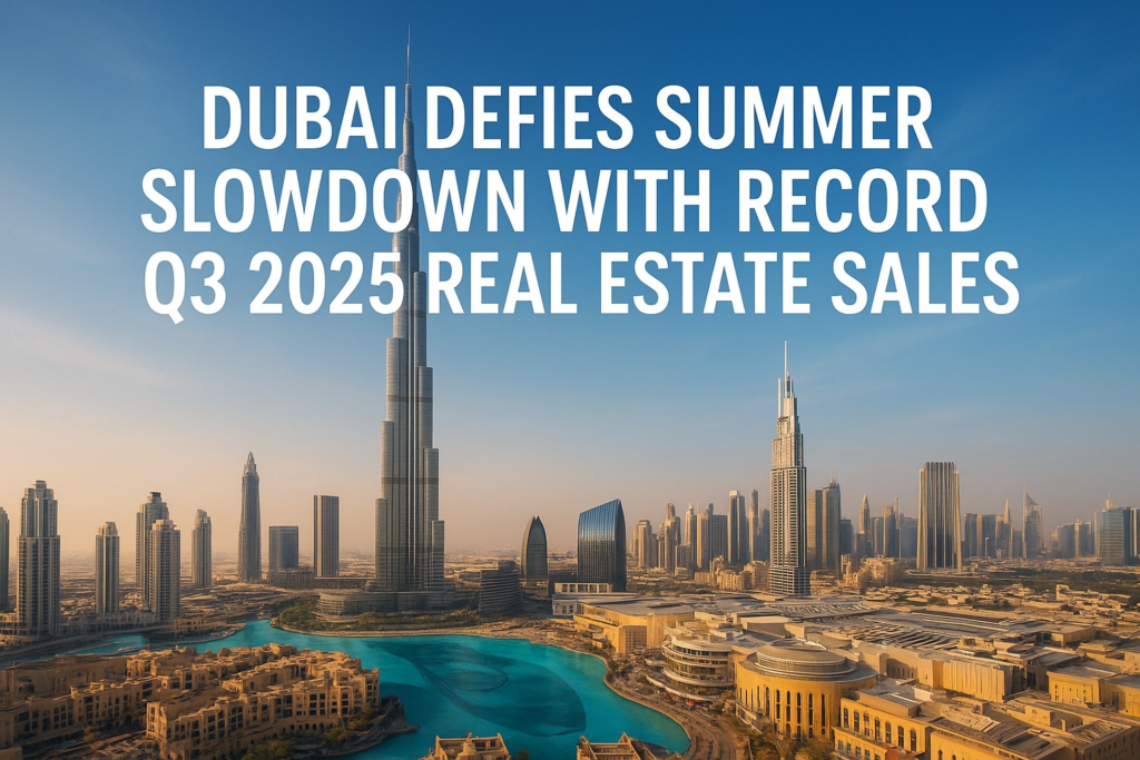Dubai Q3 2025 Real Estate Sales