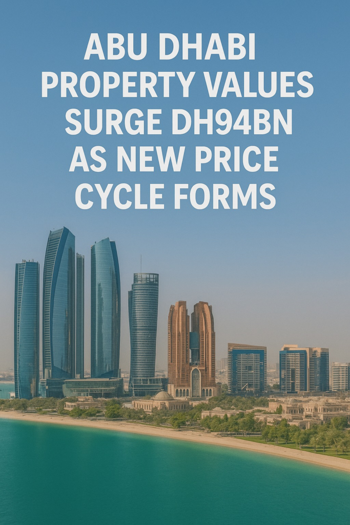Abu Dhabi Property Values Surge Dh94bn as New Price Cycle Forms