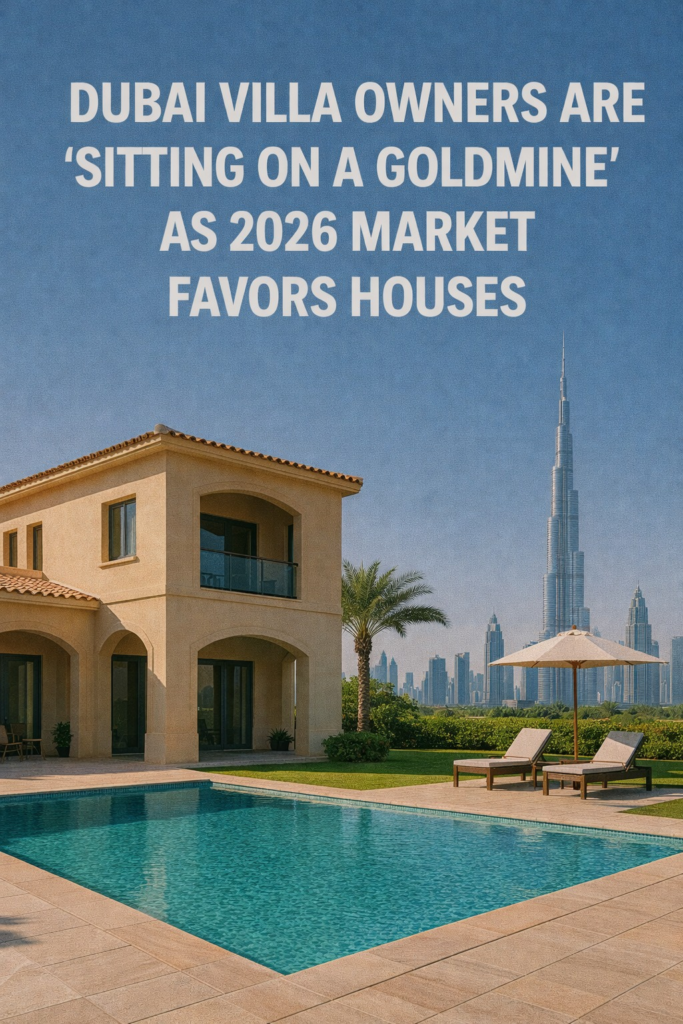 Dubai Villa Owners Are 'Sitting on a Goldmine' as 2026 Market Favors Houses