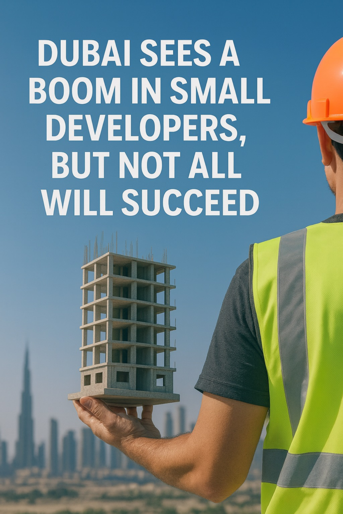 Dubai has seen a boom in small developers, but not all will succeed