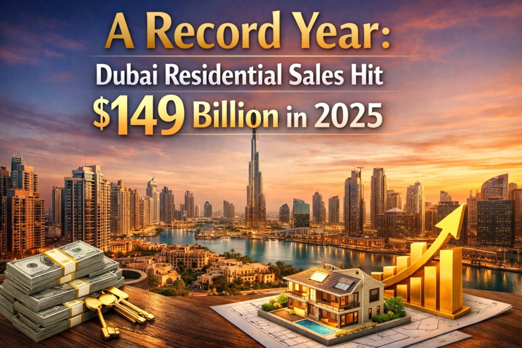 A Record Year: Dubai Residential Sales Hit $149 Billion in 2025