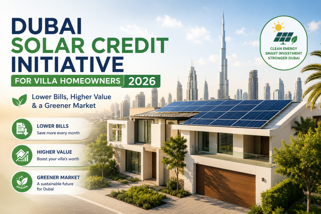 Dubai Solar Credit Initiative for Villa Homeowners