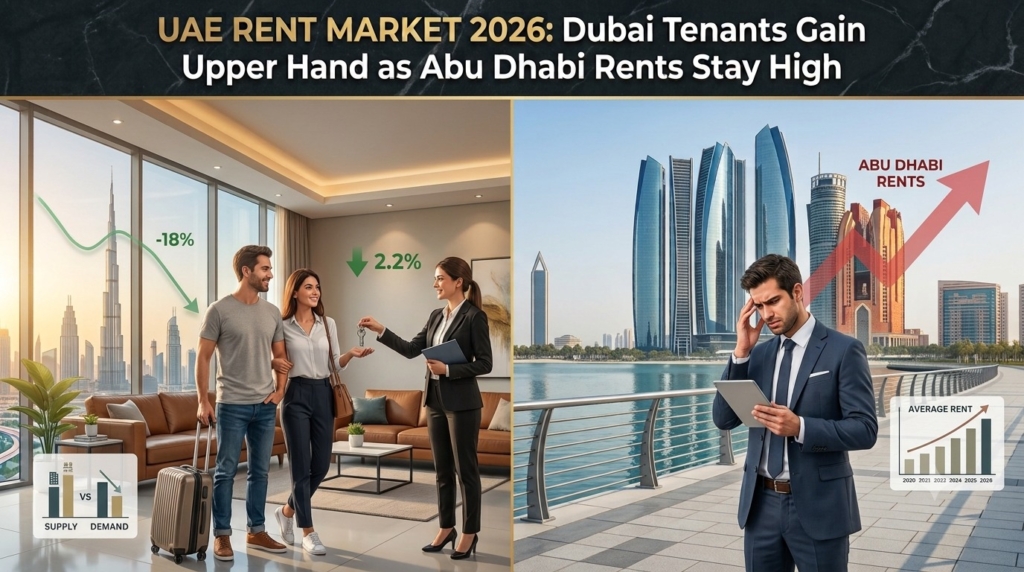 UAE Rent Market 2026 Dubai Tenants Gain Upper Hand as Abu Dhabi Rents Stay High