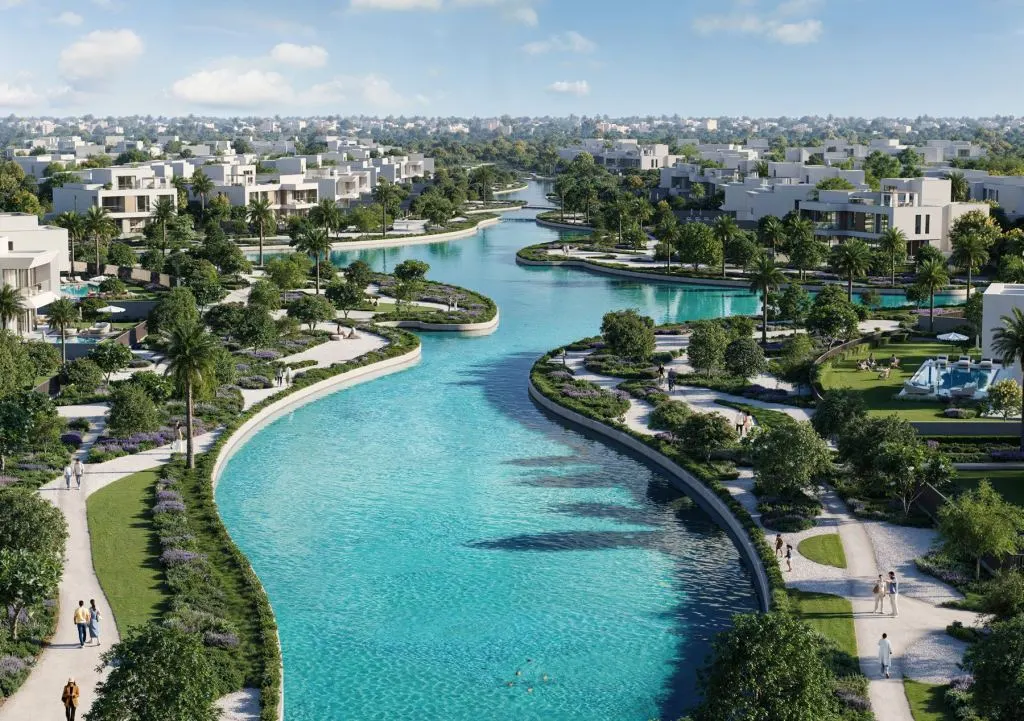 The oasis by emaar aerial lagoon