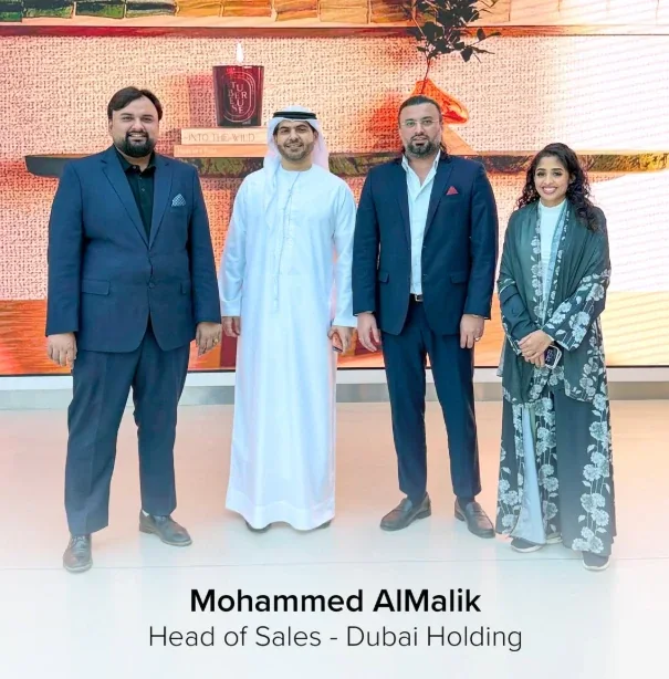Throne Properties team with Mohammed AlMalik, Head of Sales at Dubai Holding