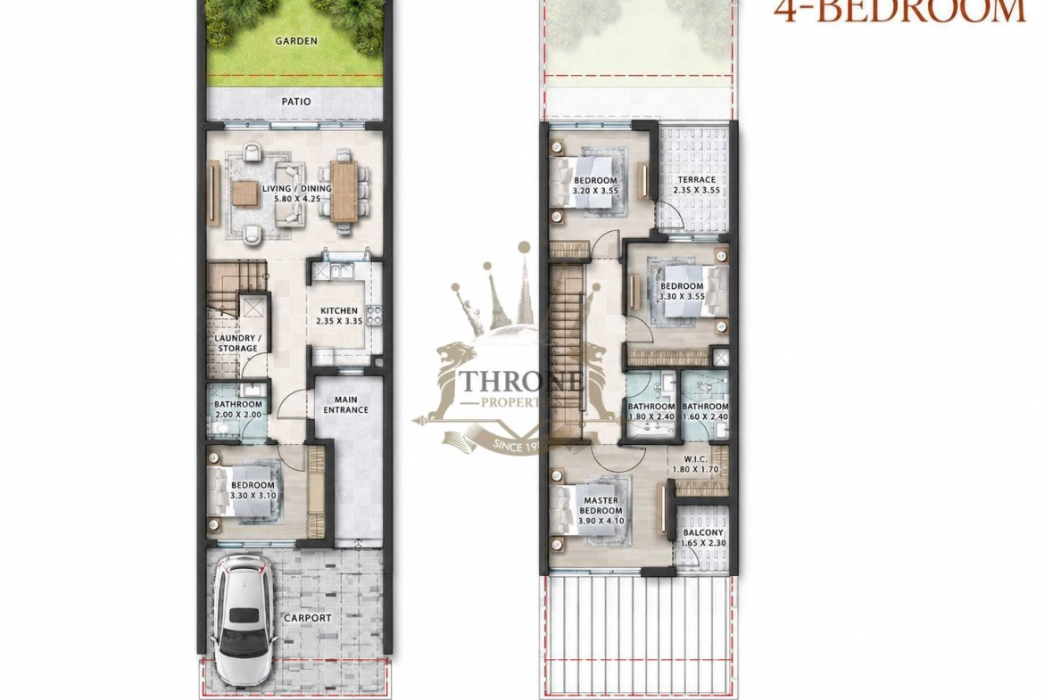 4 Bedroom Townhouse for Sale in Damac Lagoons - Photo 9 | Throne Properties